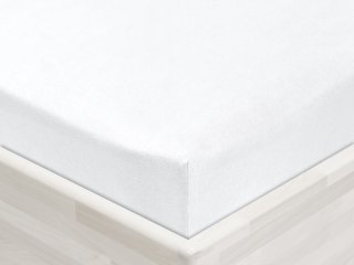 Jersey napínací prostěradlo JR-031 Bílé - Biante.cz Jersey napínací prostěradlo JR-031 Bílé - Biante.cz