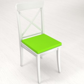 Štvorcový podsedák Rongo RG-041 Žiarivý zelený - 38x38x3 cm - detail 1 - Biante.sk