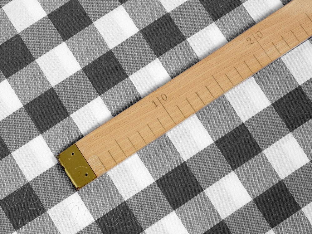 Dekorační látka Rebeka RE-010 Šedo-bílá kostka velká - šířka 140 cm - detail 4 - Biante.cz Dekorační látka Rebeka RE-010 Šedo-bílá kostka velká - šířka 140 cm - detail 4 - Biante.cz