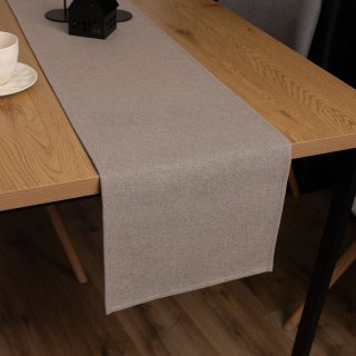 Dekorační běhoun na stůl BKR-502 Světle hnědý režný - Biante.cz