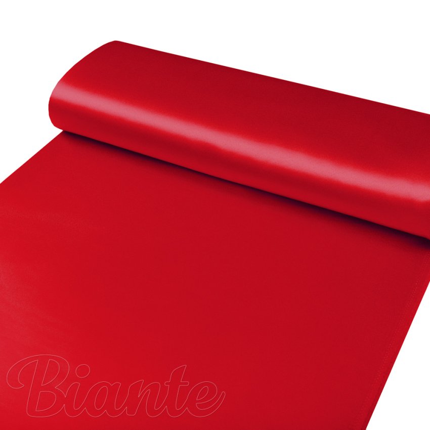Látka polyesterový satén LUX-013 Červená - šířka 150 cm - detail 3 - Biante.cz