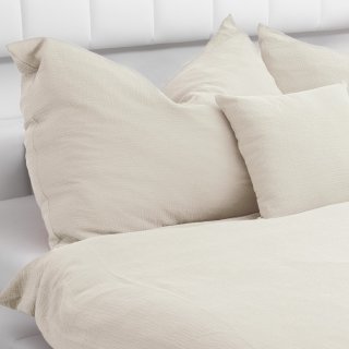 Dětské mušelínové povlečení do postýlky Nature MSN-018 Světle vanilkové - detail 1 - Biante.cz