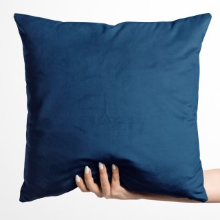 Zamatová obliečka na vankúš Velvet Prémium SVP-036 Námornícka modrá - Biante.sk