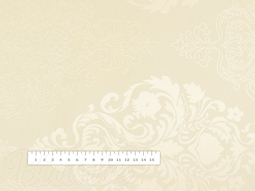 Teflonová látka na ubrusy TF-104 Světle vanilkový zámecký vzor - šířka 160 cm - detail 4 - Biante.cz Teflonová látka na ubrusy TF-104 Světle vanilkový zámecký vzor - šířka 160 cm - detail 4 - Biante.cz