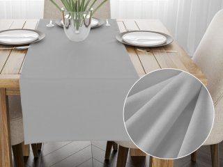 Sametový běhoun na stůl Velvet Premium SVP-027 Světle šedý - Biante.cz Sametový běhoun na stůl Velvet Premium SVP-027 Světle šedý - Biante.cz