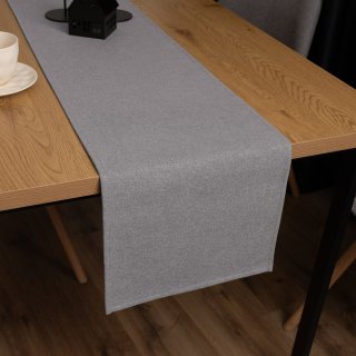 Dekorační běhoun na stůl BKR-503 Šedý režný - Biante.cz