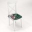 Oblý podsedák Parma PM-114 Fialové květy na tmavě zeleném - 39x37x3 cm - detail 2 - Biante.cz