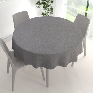 Dekorační kulatý ubrus BKT-551 Šedý režný - detail 1 - Biante.cz Dekorační kulatý ubrus BKT-551 Šedý režný - detail 1 - Biante.cz