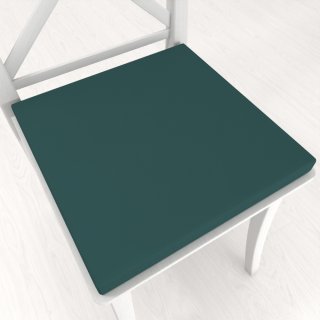 Štvorcový podsedák Rongo RG-099 Tmavý fľaškovo zelený - 38x38x3 cm - Biante.sk