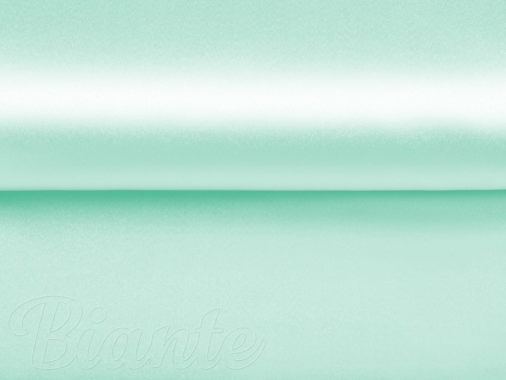 Látka polyesterový satén LUX-L059 Světle mintová - šířka 150 cm - detail 3 - Biante.cz Látka polyesterový satén LUX-L059 Světle mintová - šířka 150 cm - detail 3 - Biante.cz