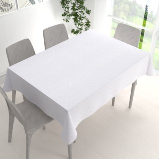 Teflonový obdélníkový ubrus Milano TF-094 - bílý - detail 1 - Biante.cz