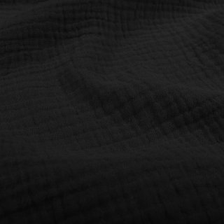 Mušelín dvojitá gázovina MSN-087 Čierna - metráž šírka 140 cm - detail 1 - Biante.sk