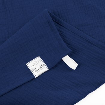 Mušelínová utěrka MSN-055 Tmavě modrá - sada 3 ks - detail 1 - Biante.cz Mušelínová utěrka MSN-055 Tmavě modrá - sada 3 ks - detail 1 - Biante.cz