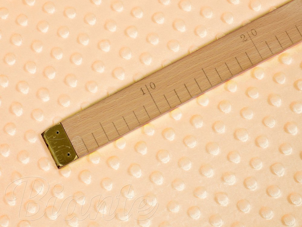 Dětská látka Minky 3D puntíky MKP-006 Světle meruňková - šířka 150 cm - detail 5 - Biante.cz Dětská látka Minky 3D puntíky MKP-006 Světle meruňková - šířka 150 cm - detail 5 - Biante.cz