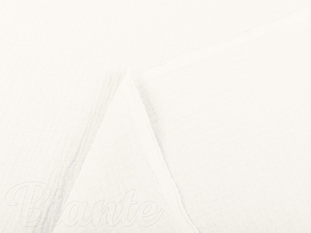 Mušelín dvojitá gázovina MSN-049 Bílá - metráž šířka 140 cm - detail 3 - Biante.cz