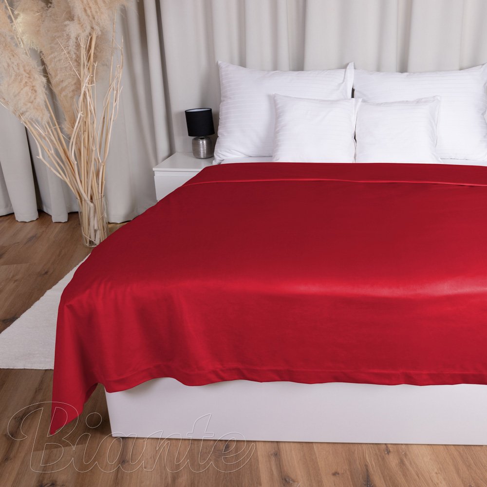 Sametový přehoz na postel Velvet Premium SVP-038 Sytě červený - Biante.cz Sametový přehoz na postel Velvet Premium SVP-038 Sytě červený - Biante.cz