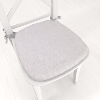 Oblý podsedák BKW-206 Svetlo sivobéžový žíhaný - 39x37x3 cm - Biante.sk