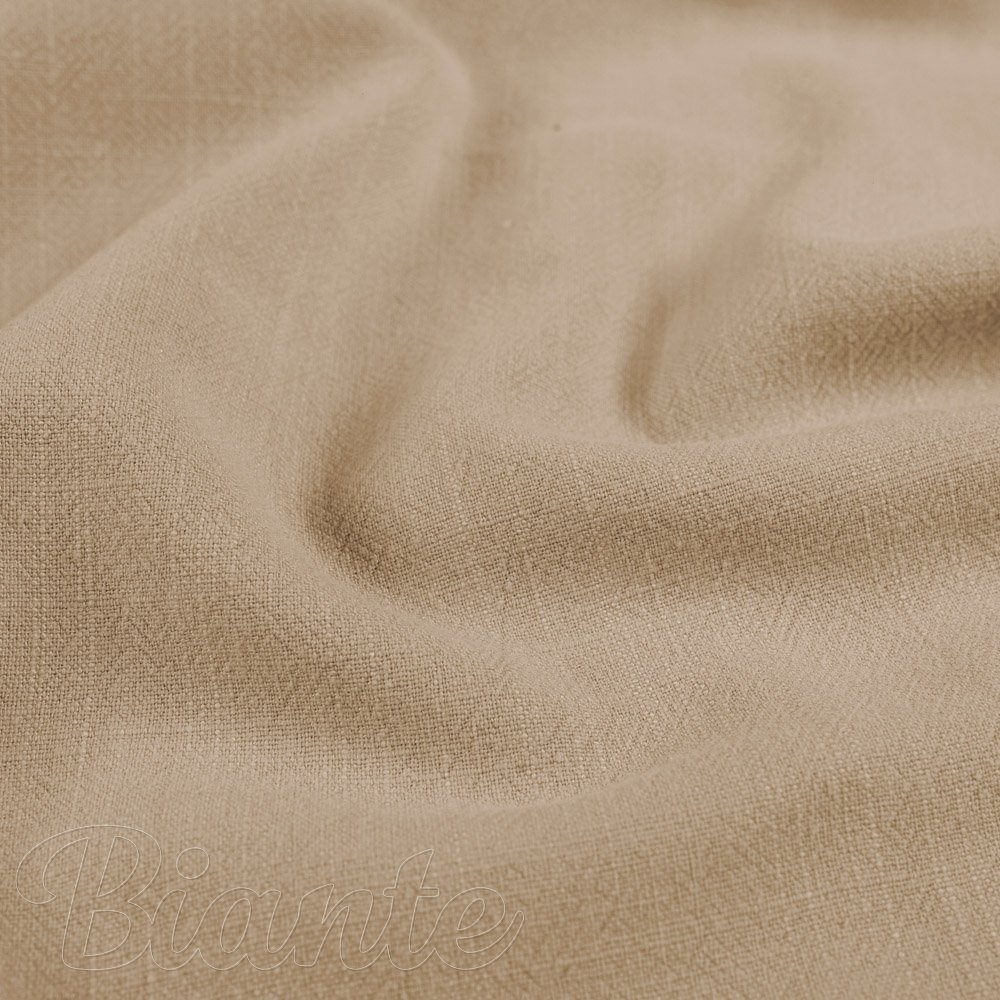 Ľanová látka LEN-026 Púdrovo béžová - metráž šírka 140 cm - detail 4 - Biante.sk