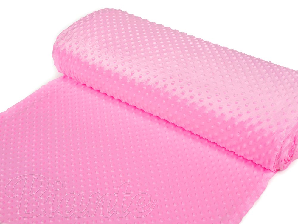 Dětská látka Minky 3D puntíky MKP-012 Sytě růžová - šířka 150 cm - detail 2 - Biante.cz Dětská látka Minky 3D puntíky MKP-012 Sytě růžová - šířka 150 cm - detail 2 - Biante.cz