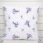 Dekorační povlak na polštář TF-128 Snítky levandulí na bílém - Biante.cz
