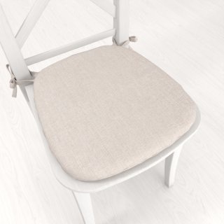 Oblý podsedák BKW-205 Režný žíhaný - 39x37x3 cm - Biante.sk