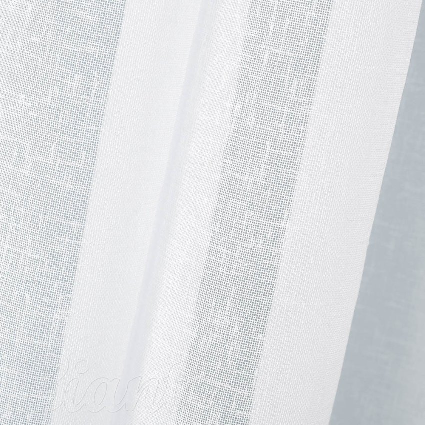 Záclona - bílý režný vzor s olůvkem ZAC-022 výška 155 cm, 255 cm a 315 cm - detail 3 - Biante.cz
