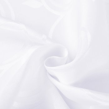 Teflonová látka na ubrusy TF-100 Bílé ornamenty s lístky - šířka 155 cm - detail 1 - Biante.cz