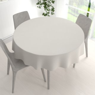 Velký dekorační kulatý ubrus BKS-403 Světle šedobéžový - detail 1 - Biante.cz