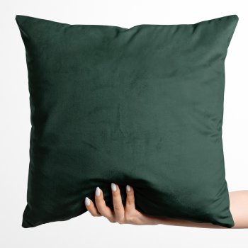 Sametový povlak na polštář Velvet Premium SVP-044 Lesní zelená - Biante.cz Sametový povlak na polštář Velvet Premium SVP-044 Lesní zelená - Biante.cz