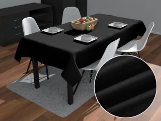 Obdélníkový ubrus/imitace broušené kůže Alcantara ALC-012 Černý - Biante.cz Obdélníkový ubrus/imitace broušené kůže Alcantara ALC-012 Černý - Biante.cz