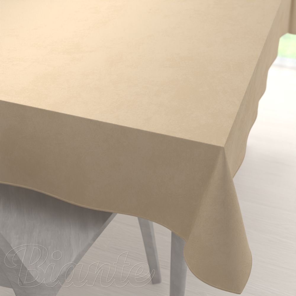 Sametový obdélníkový ubrus Velvet Premium SVP-045 Kávově béžový - Biante.cz