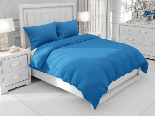 Bavlněné jednobarevné ložní povlečení Moni MO-075 Modré - Biante.cz Bavlněné jednobarevné ložní povlečení Moni MO-075 Modré - Biante.cz