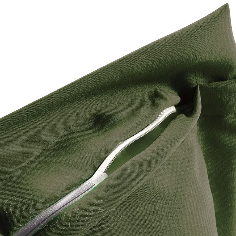 Dekorační povlak na polštář s lemem Rongo RG-081 Tmavý olivově zelený - detail 1 - Biante.cz