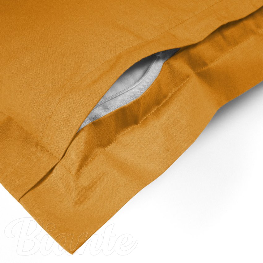 Bavlnená obliečka na vankúš s lemom Moni MO-064 Horčicová - detail 1 - Biante.sk