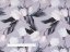 Dekorační látka PM-034 Bílé tulipány na šedém - šířka 150 cm - detail 4 - Biante.cz