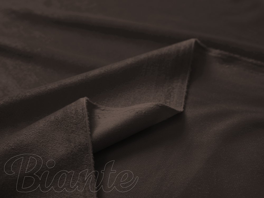 Sametová látka Velvet Premium SVP-016 Tmavě hnědá - šířka 145 cm a 280 cm - detail 5 - Biante.cz Sametová látka Velvet Premium SVP-016 Tmavě hnědá - šířka 145 cm a 280 cm - detail 5 - Biante.cz