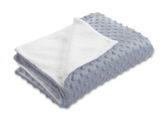 Detská obojstranná deka Minky bodky/Polar MKP-050 Striebornosivá - Biante.sk Detská obojstranná deka Minky bodky/Polar MKP-050 Striebornosivá - Biante.sk