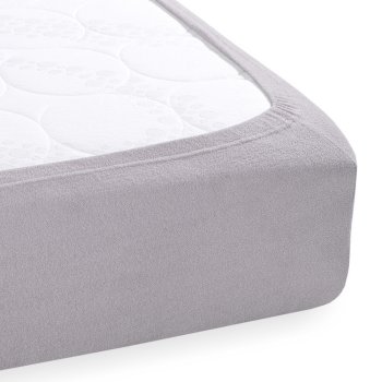Froté napínací prostěradlo na vysokou matraci FR-028 Světle šedé - detail 1 - Biante.cz Froté napínací prostěradlo na vysokou matraci FR-028 Světle šedé - detail 1 - Biante.cz