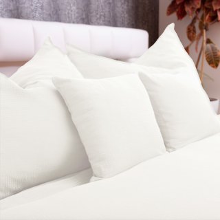 Mušelínové posteľné obliečky Nature MSN-082 Krémovo biele - detail 1 - Biante.sk