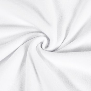 Polar fleece antipilling PF-001 Bílý – metráž š. 140 cm