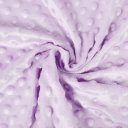 Dětská látka Minky 3D puntíky MKP-002 Fialová lila - šířka 150 cm - detail 1 - Biante.cz