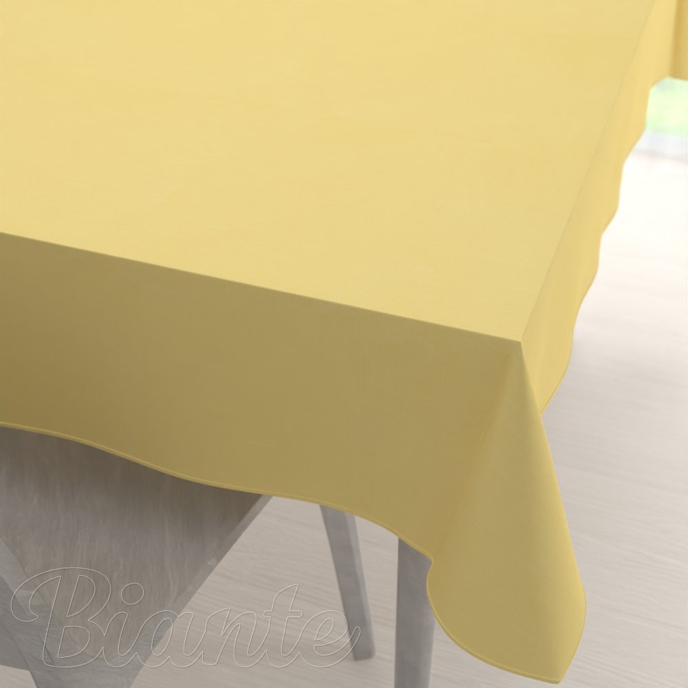 Teflónový obdĺžnikový obrus - Paris TF-121 Svetlo žltý - Biante.sk
