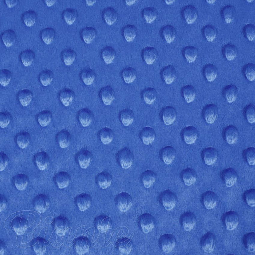Dětská látka Minky 3D puntíky MKP-001 Modrá - šířka 150 cm - detail 6 - Biante.cz
