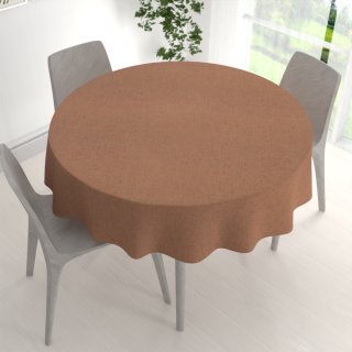 Dekorační kulatý ubrus BKW-203 Hnědý žíhaný - detail 1 - Biante.cz