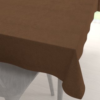 Obdélníkový ubrus/imitace broušené kůže Alcantara ALC-022 Hnědý - Biante.cz