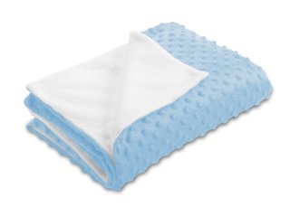 Detská obojstranná deka Minky bodky/Polar MKP-008 Nebeská modrá - Biante.sk Detská obojstranná deka Minky bodky/Polar MKP-008 Nebeská modrá - Biante.sk
