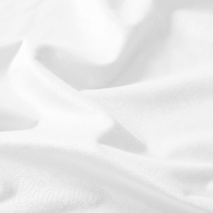 Sametová látka Velvet Premium SVP-052 Sněhově bílá - šířka 280 cm - detail 3 - Biante.cz