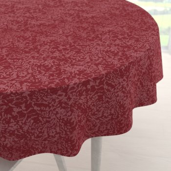 Teflonový kulatý ubrus TF-036 Venezia vínově červený - Biante.cz