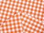 Dekorační látka Rebeka RE-005 Oranžovo-bílá kostka střední - šířka 140 cm - detail 3 - Biante.cz