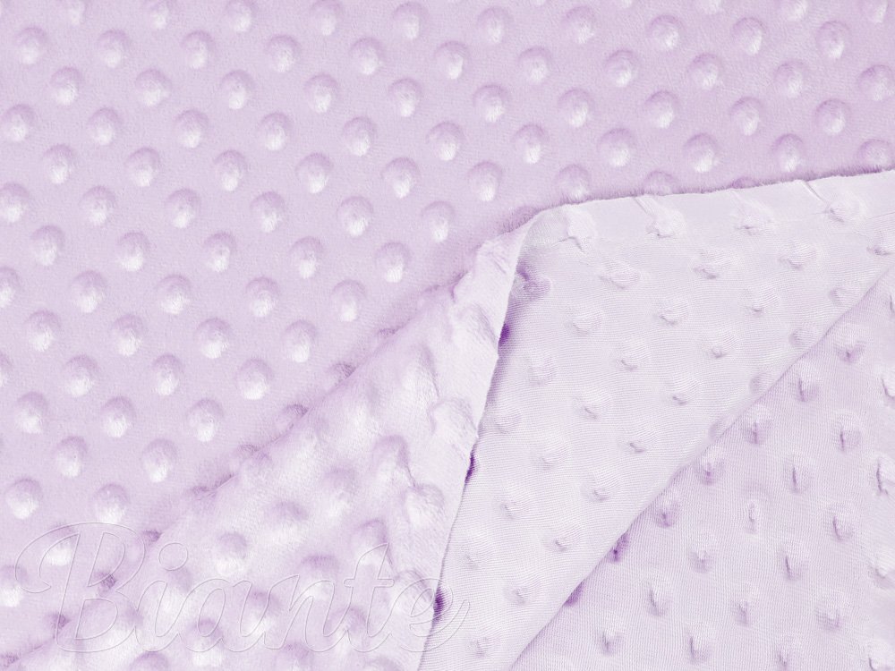 Dětská látka Minky 3D puntíky MKP-002 Fialová lila - šířka 150 cm - detail 3 - Biante.cz Dětská látka Minky 3D puntíky MKP-002 Fialová lila - šířka 150 cm - detail 3 - Biante.cz